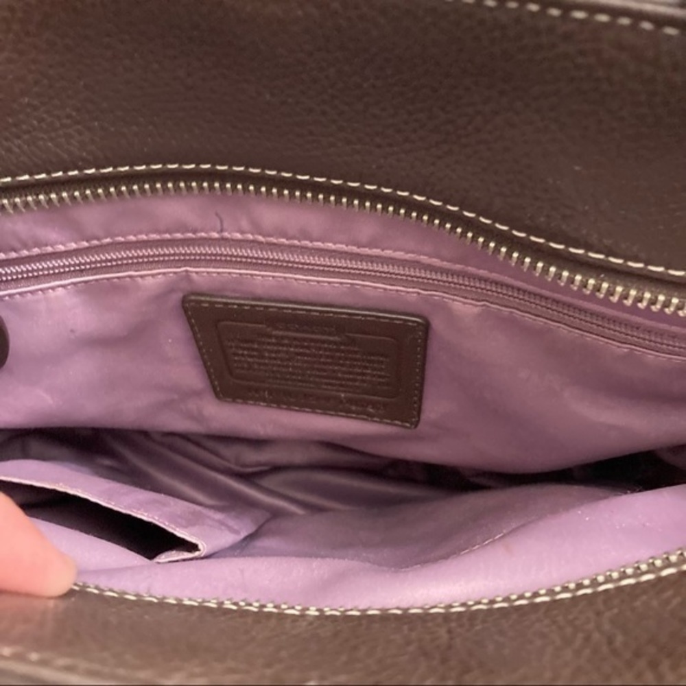 Coach brown leather tote bag - Picture 11 of 12